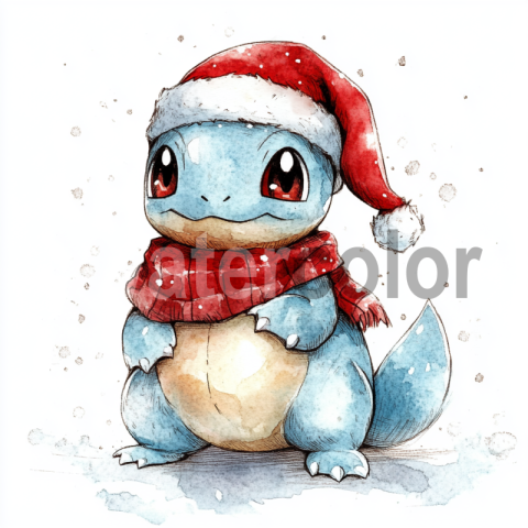 Watercolor Holiday Pokemon